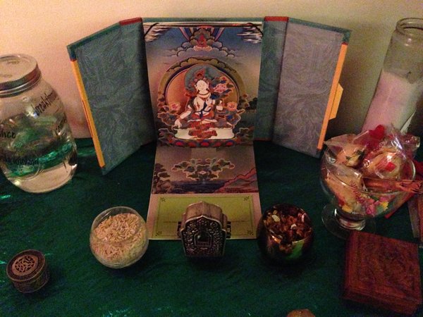 White Tara Altar